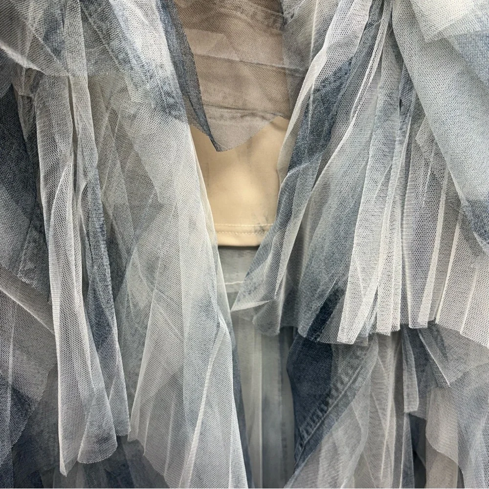 ✨Origami Dreamy Tiered Tulle Midi Skirt Size XL